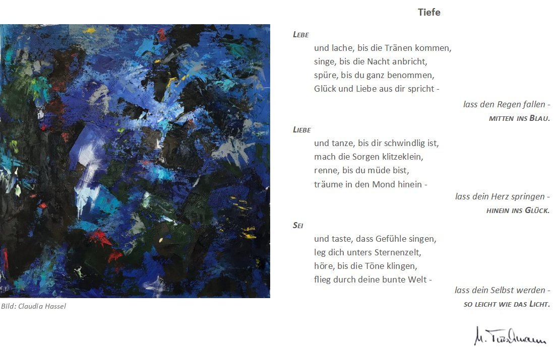 Tiefe - Gedicht von Martina Trschmann